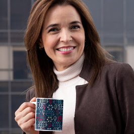 Traditionell stamkonst Mönster Kaffemugg