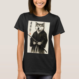 Traditionell Sumi-e estetisk krigare japanska T Shirt