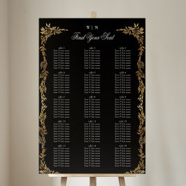 Traditionell svartvit Vapensköld i Monogram, klass Poster