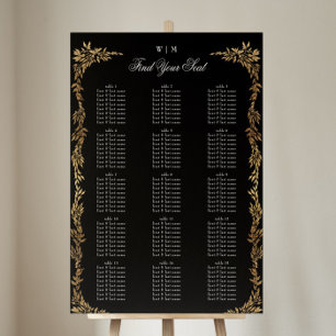 Traditionell svartvit Vapensköld i Monogram, klass Poster