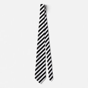 Traditionell svartvita randiga manar Tie Slips