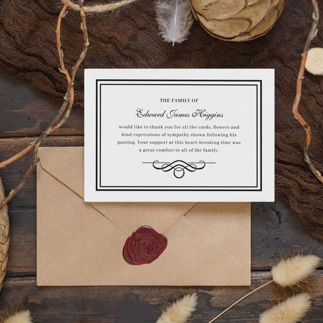 Traditionell Sympati | Tacksamhetskort för Begravn (Skapare uppladdad)