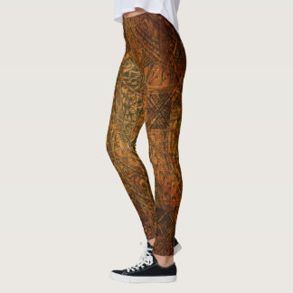 Traditionell Tahitian Tapa Leggings