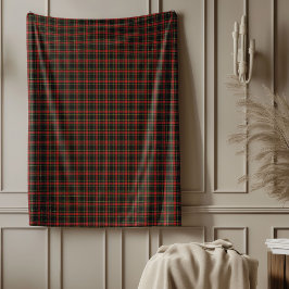 Traditionell Tartan-julklapp Fleecefilt