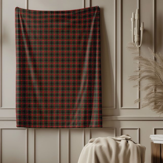 Traditionell Tartan-julklapp Fleecefilt (Traditional Tartan Christmas Festive Comfort Fleece Blanket)