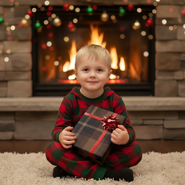 Traditionell Tartan Mönster Presentpapper (Skapare uppladdad)