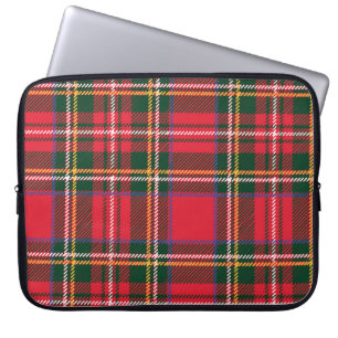 Traditionell Tartan Pput Seamless Tapet Laptop Fodral