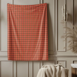 Traditionell Tartan Throw for Festive Warmth Fleecefilt