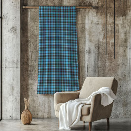 Traditionell Tartan Throw i fetstil Blue for Man G Fleecefilt