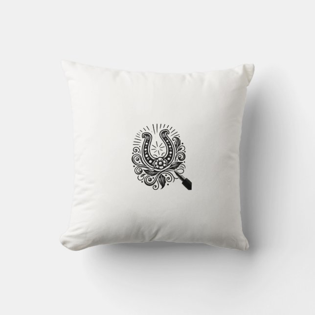 Traditionell Tattodesign för hästar Kudde (Framsida)