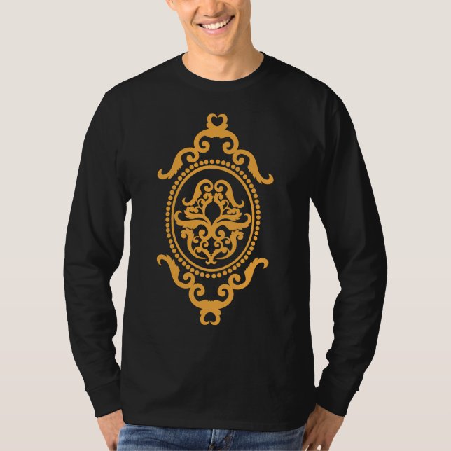 Traditionell tatuering inspirerad design t shirt (Framsida)