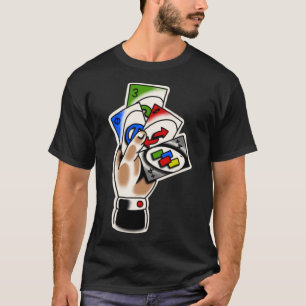 Traditionell tatuering med Uno-card T Shirt