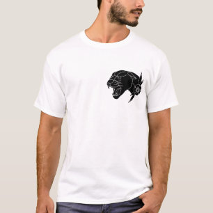 Traditionell tatueringpanterdesign t shirt