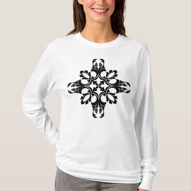 Traditionell tatueringskonst inspirerad design t shirt (Framsida)