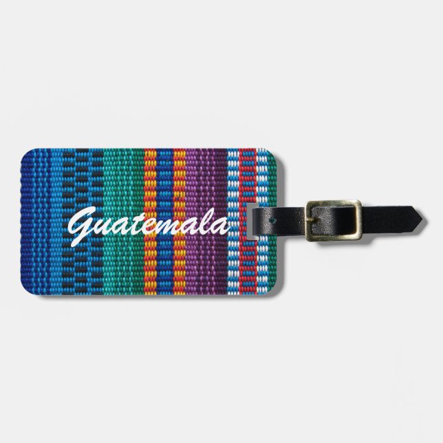 Traditionell text för anpassningsbar för Guatemala Bagagebricka (Horisontell Framsida)