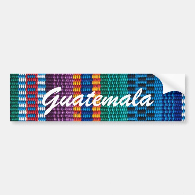 Traditionell text för anpassningsbar för Guatemala Bildekal (Framsidan)