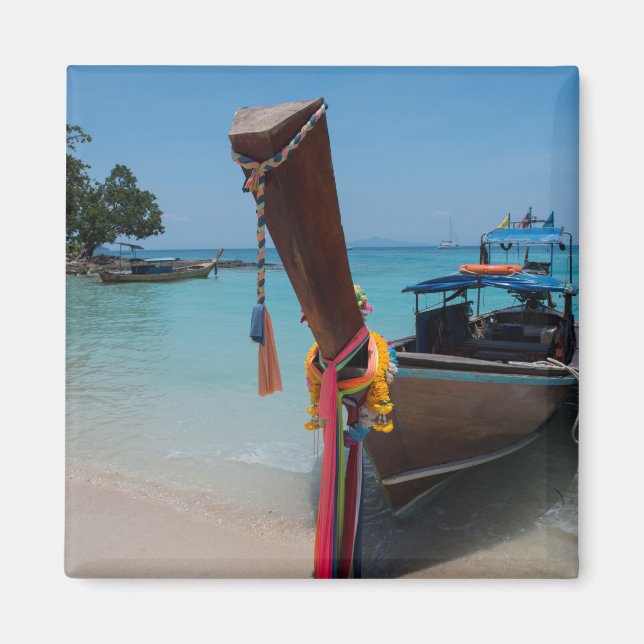 Traditionell thailändsk båt magnet (Framsidan)