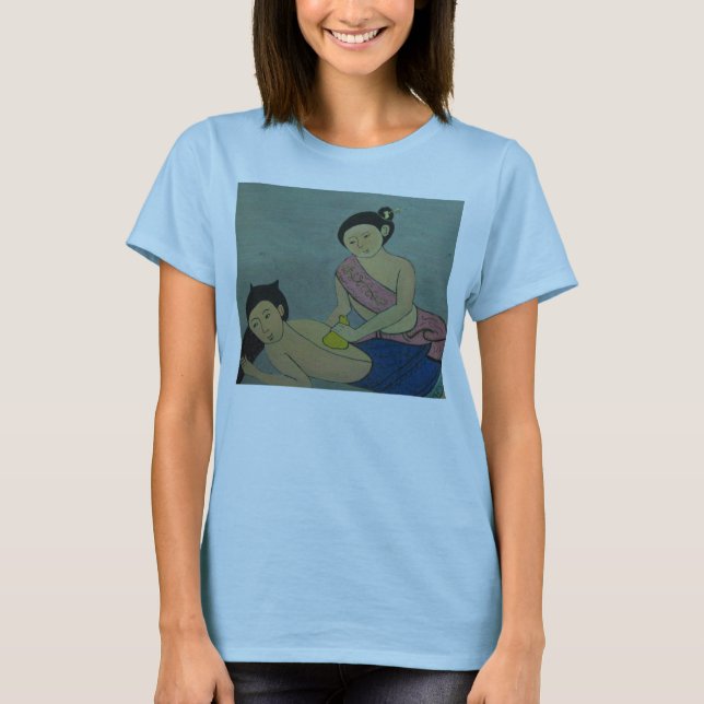 Traditionell thailändsk massage t-shirt (Framsida)