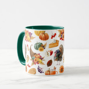 Traditionell Thanksgiving Mugg