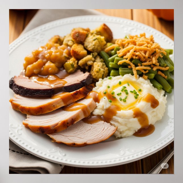 Traditionell Thanksgiving Poster (Framsidan)