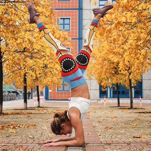 traditionell tiki-mask leggings