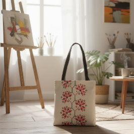 Traditionell ukrainsk broderiy Tote Bag Tygkasse