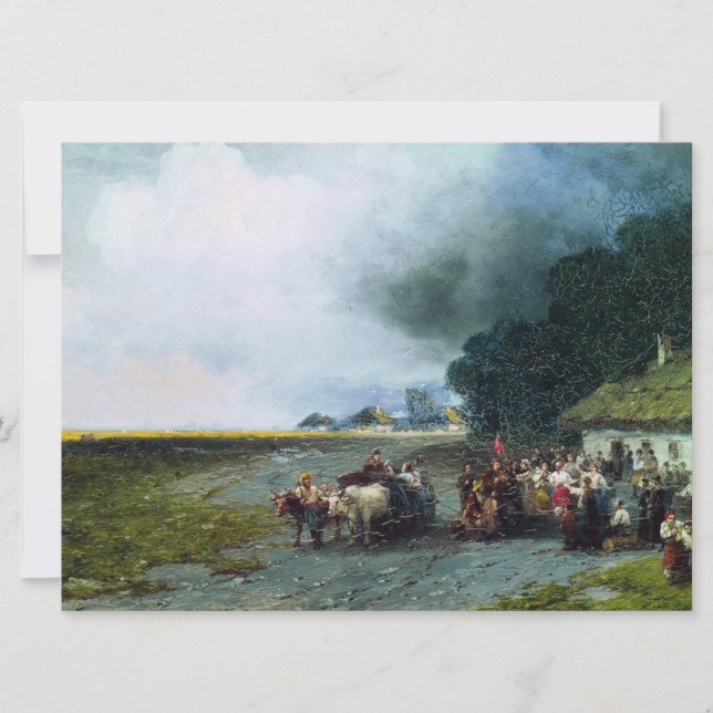 Traditionell ukrainsk Bröllop (Ukraina) (Giftermål Kort (Framsida)