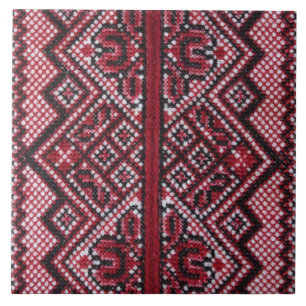 Traditionell ukrainsk design kakelplatta