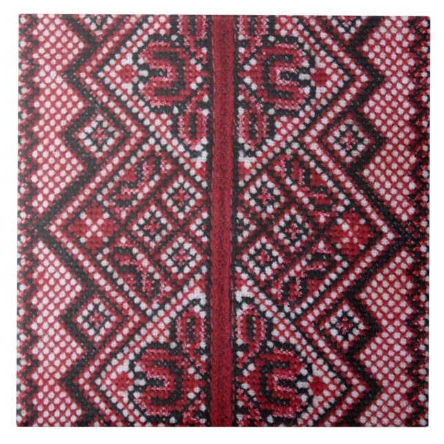 Traditionell ukrainsk design kakelplatta (Framsidan)