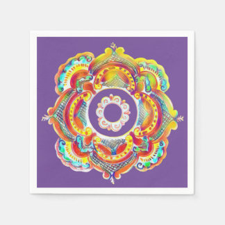 Traditionell ukrainsk foldekan fickblöjor pappersservett