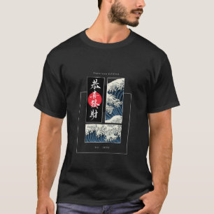 Traditionell vågkonst t shirt