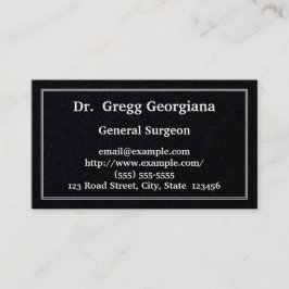 Traditionell & vanlig visitkort för General Kirurg