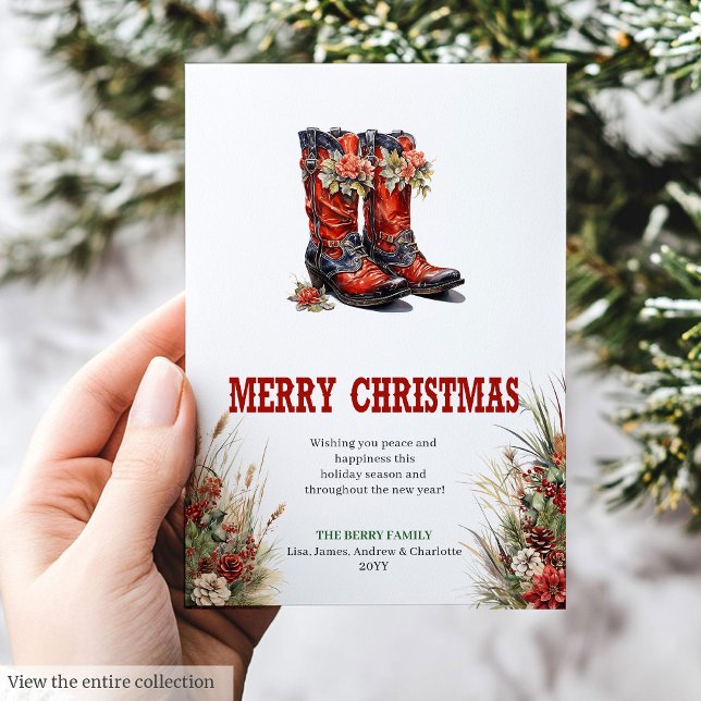 Traditionell västerländsk julhälsningskort julkort (Traditional Western Christmas greeting card

)