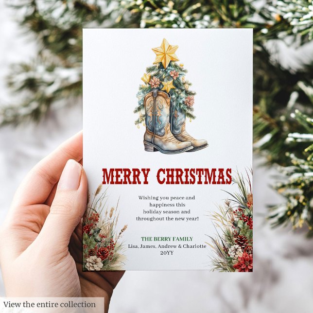 Traditionell västerländsk julhälsningskort julkort (Traditional Western Christmas greeting card

)
