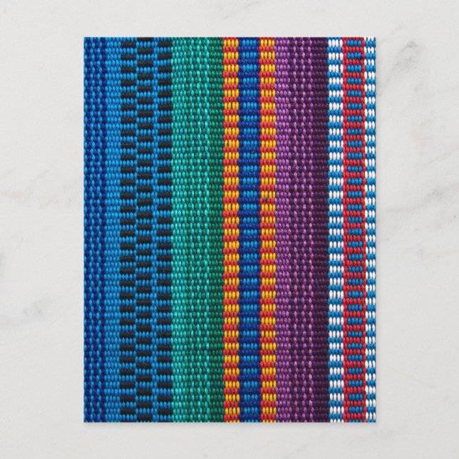 Traditionell väv av guatemaltyget vykort (Framsida)