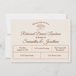 Traditionell viktoriansk middagsinbjudan för repet tack kort