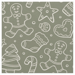 Traditionell Vintage Julpepparkaksgubbe Tyg