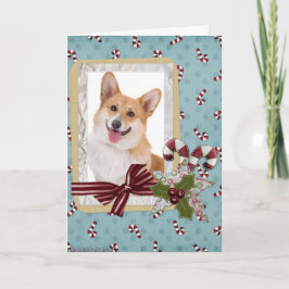 Traditionell Welsh Corgi-jul Helgkort