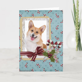 Traditionell Welsh Corgi-jul Helgkort