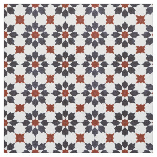 Traditionell Zillij Moroccan Mönster Tyg