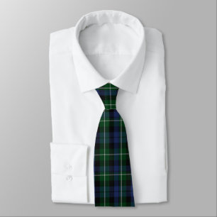 Traditionella blått & grön Tie för Campbell Slips