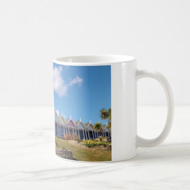 Traditionella brittiska strandstugor kaffemugg (Höger)