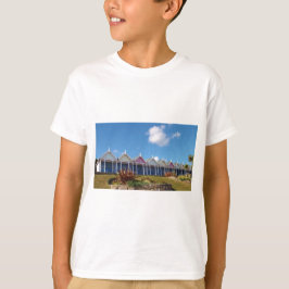 Traditionella brittiska strandstugor tee