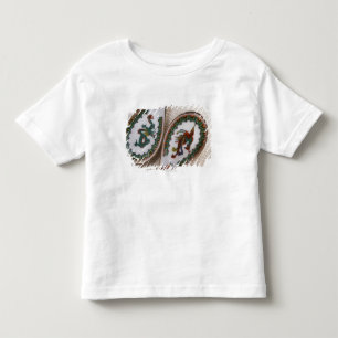 Traditionella drake och phoenix skedar t-shirt