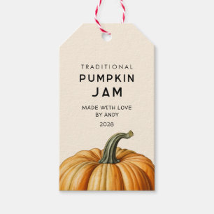 Traditionella etiketter för pumpagömma matrör