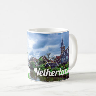 Traditionella fiskesamhället Marken, Nederländerna Kaffemugg