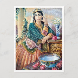 Traditionella iranska kläder vykort