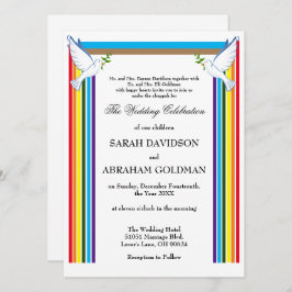 Traditionella judiska bröllopsinbjudningar - Ark Inbjudningar