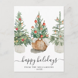 Traditionella julgranar Julkort Helg Vykort