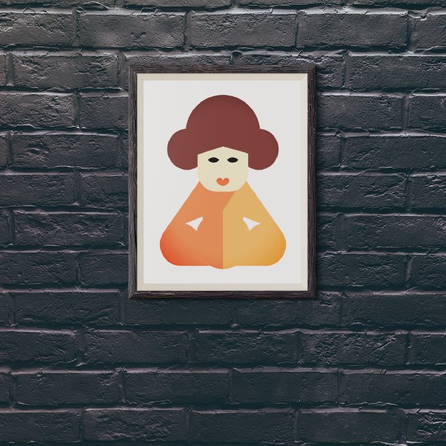 Traditionella kinesiska kvinnor canvastryck (Skapare uppladdad)